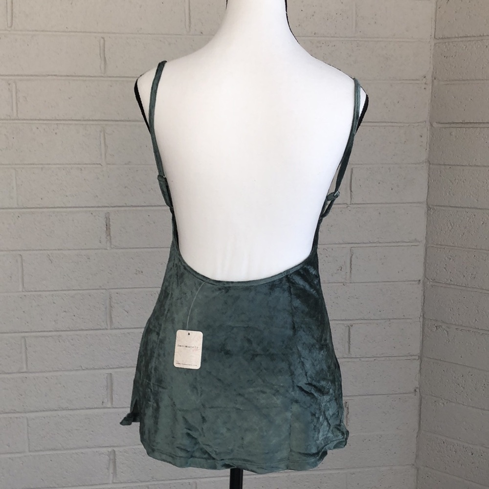 NWT Free People Intimately All Night Velvet Tunic in Evergreen, XS - Picture 6 of 11
